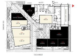 12322-12328 102 Av NW, Edmonton, AB for lease Site Plan- Image 1 of 2