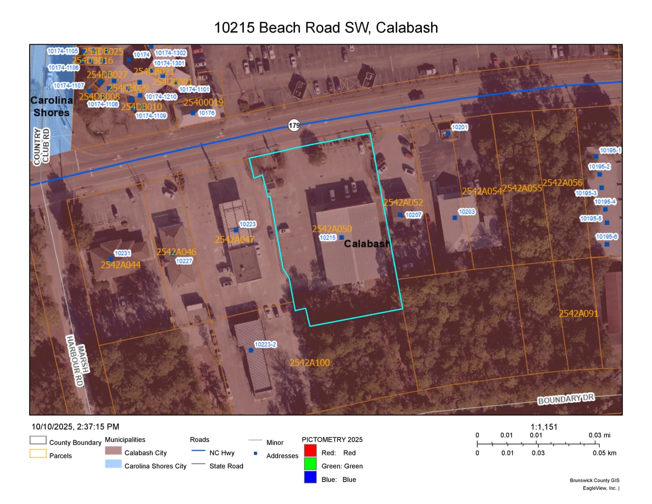 10215 Beach Dr SW, Calabash, NC for lease Aerial- Image 1 of 2