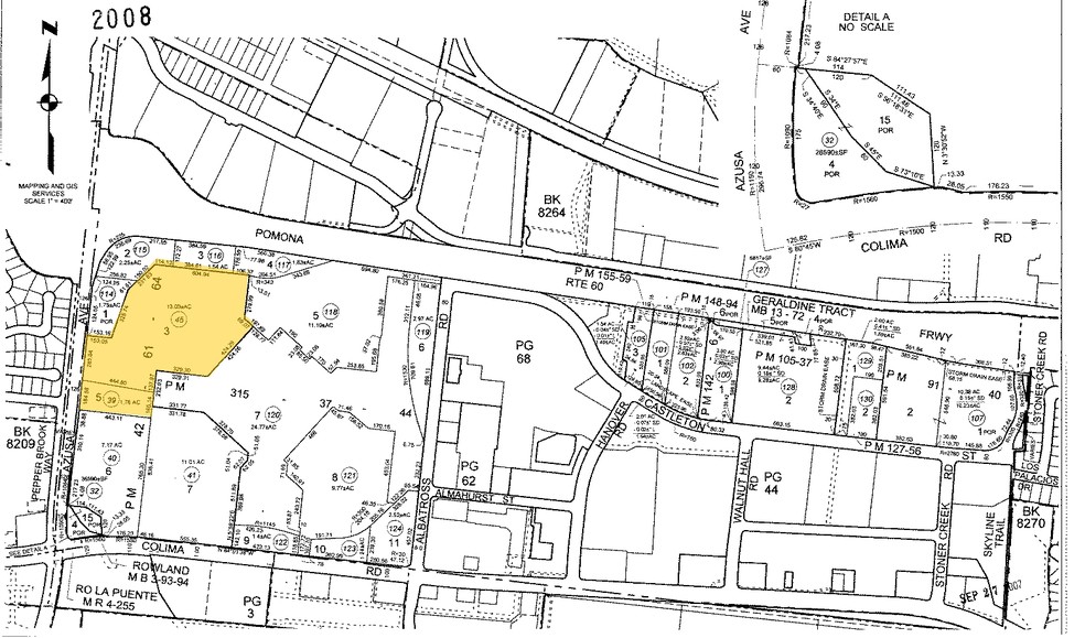 1552 S Azusa Ave, City Of Industry, CA for lease - Plat Map - Image 2 of 6