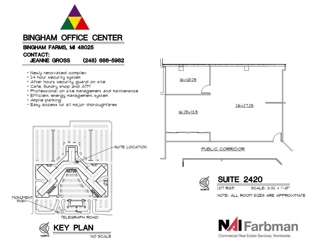 30600-30700 - 30800 Telegraph Rd, Bingham Farms, MI for lease Floor Plan- Image 1 of 1