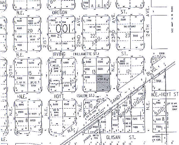 2229-2235 NE Sandy Blvd, Portland, OR for lease - Plat Map - Image 2 of 7