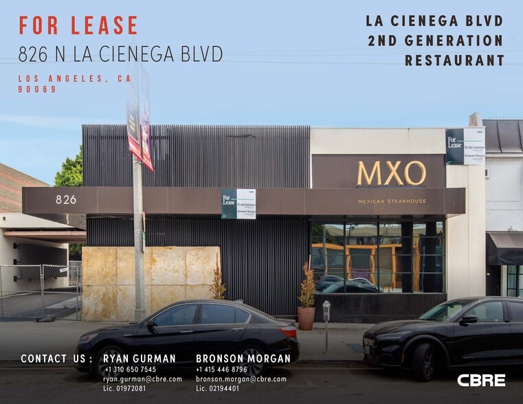 826 N La Cienega Blvd, West Hollywood, CA for lease - Building Photo - Image 1 of 20