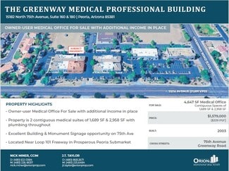 More details for 15182 N 75th Ave, Peoria, AZ - Office for Sale