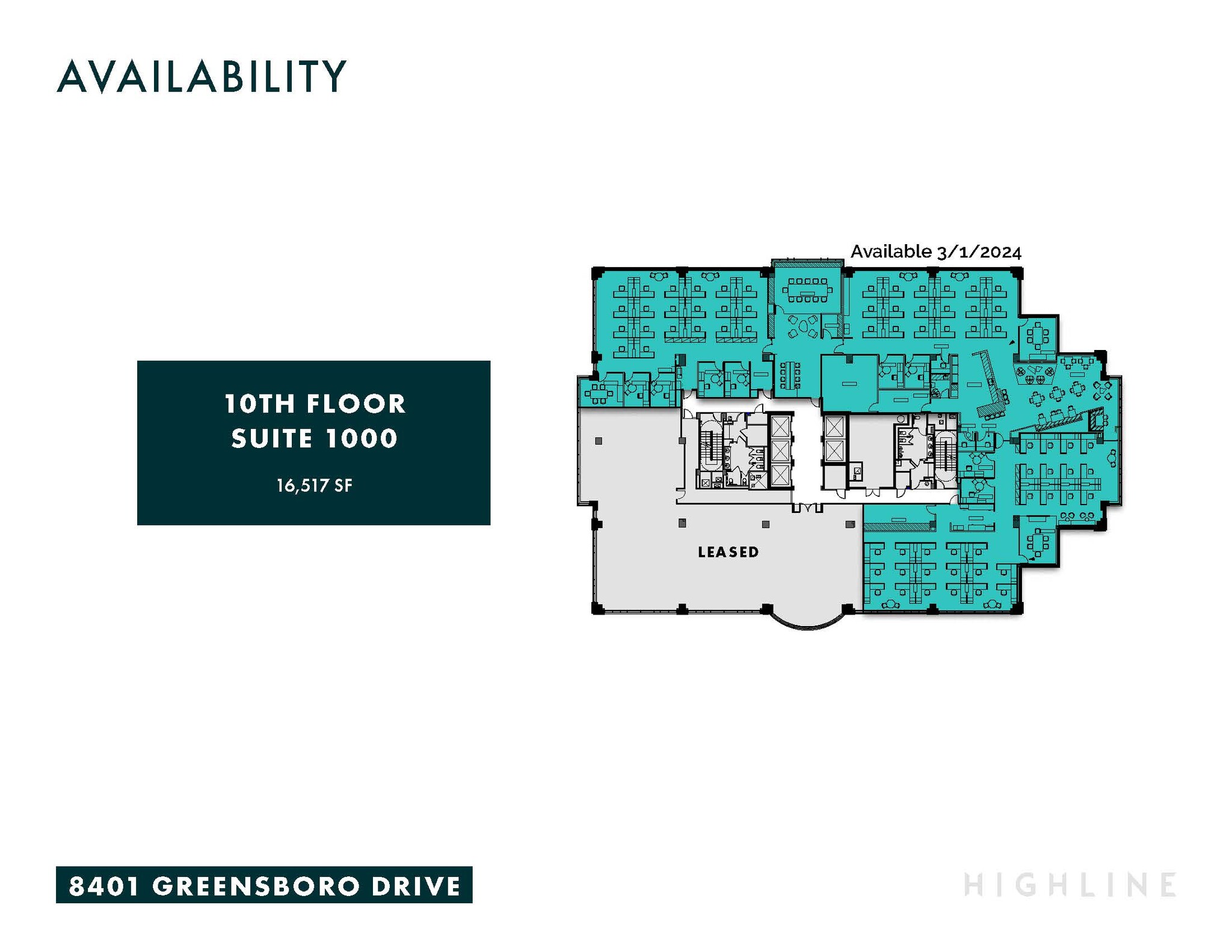 8401 Greensboro Dr, McLean, VA for lease Floor Plan- Image 1 of 1