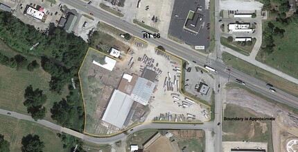 839 E Illinois Ave, Vinita, OK - aerial  map view