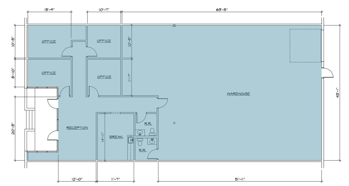 1325 Whitlock Ln, Carrollton, TX for lease Floor Plan- Image 1 of 1