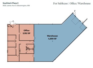 9555 James Ave S, Bloomington, MN for lease Floor Plan- Image 1 of 1