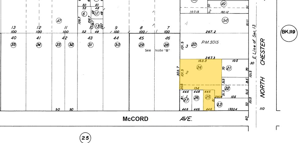 106 McCord Ave, Bakersfield, CA for sale - Plat Map - Image 2 of 15