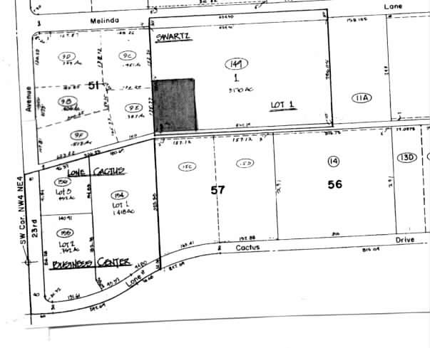 2215 W Melinda Ln, Phoenix, AZ for lease - Plat Map - Image 2 of 16