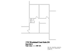 1733 Woodstead Ct, The Woodlands, TX for lease Site Plan- Image 1 of 1