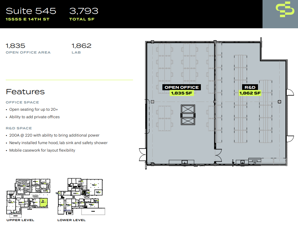 15555 E 14th St, San Leandro, CA for lease Floor Plan- Image 1 of 3