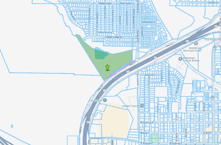 US Highway 67, Midlothian, TX for sale - Plat Map - Image 2 of 2