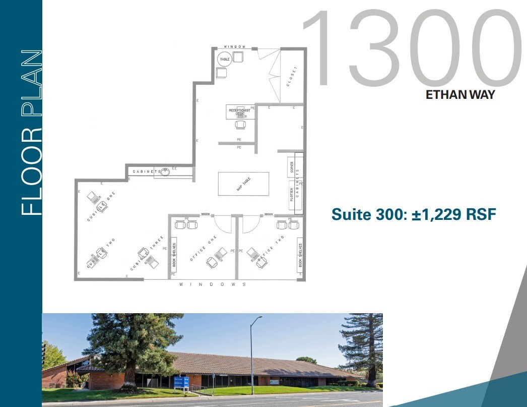 1300 Ethan Way, Sacramento, CA for lease Floor Plan- Image 1 of 1