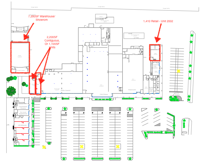 2018 S Ridgewood Ave, South Daytona, FL for lease - Floor Plan - Image 2 of 3