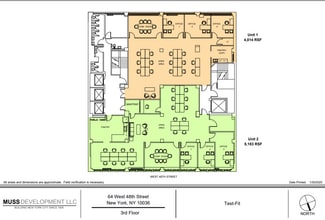 64 W 48th St, New York, NY for lease Floor Plan- Image 1 of 5