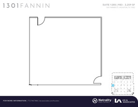 1301 Fannin St, Houston, TX for lease Floor Plan- Image 1 of 1