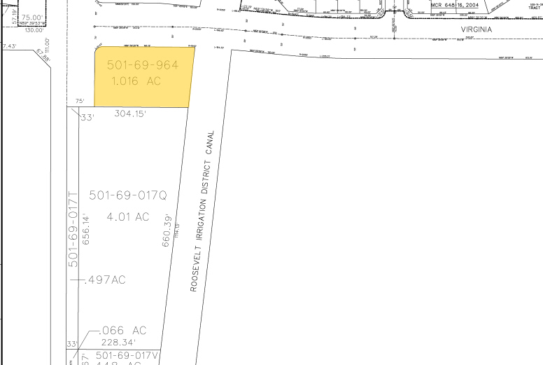 SEC Pebble Creek & Virginia Ave, Goodyear, AZ for sale - Plat Map - Image 2 of 2