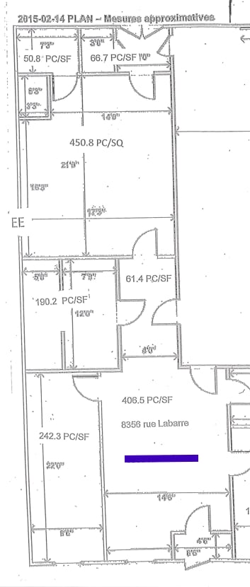 8340-8370 Rue Labarre, Montréal, QC for lease Floor Plan- Image 1 of 1