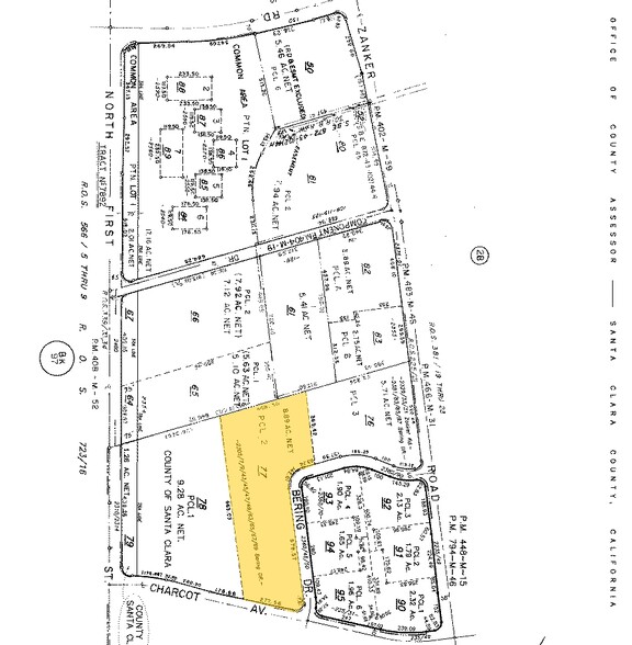 2365-2371 Bering Dr, San Jose, CA for lease - Plat Map - Image 2 of 7