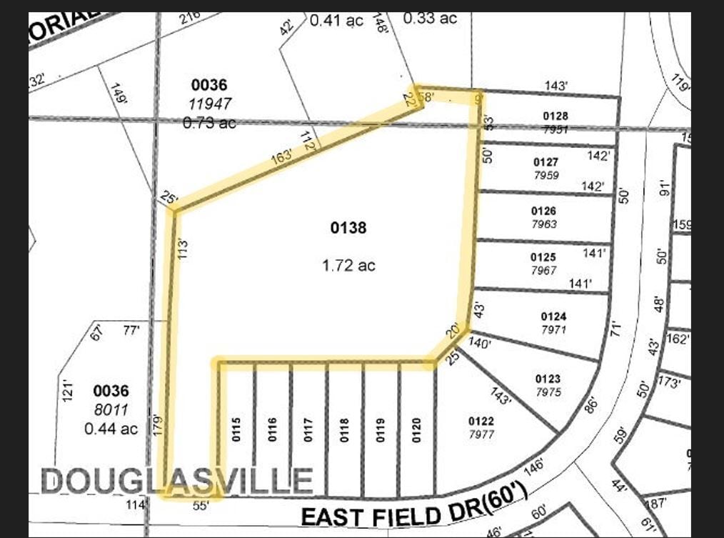 0 E Field Dr, Douglasville, GA for sale Site Plan- Image 1 of 4