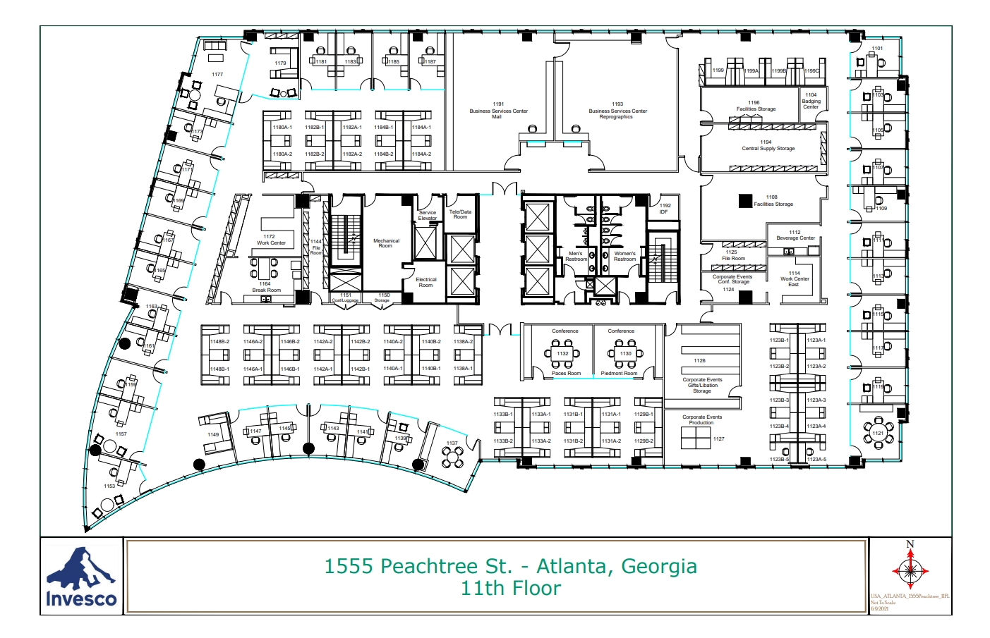 1555 Peachtree St, Atlanta, GA for lease Floor Plan- Image 1 of 1