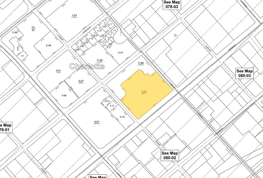 401 N Tryon St, Charlotte, NC for lease - Plat Map - Image 2 of 13