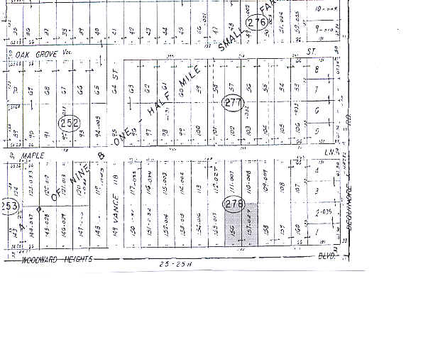 1771 E Woodward Heights Blvd, Hazel Park, MI for sale Plat Map- Image 1 of 1