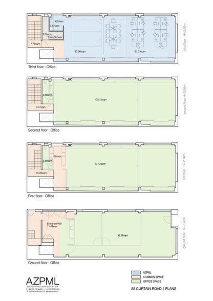 55 Curtain Rd, London for lease - Floor Plan - Image 2 of 19