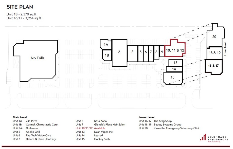 1840 Lansdowne St W, Peterborough, ON for lease - Site Plan - Image 3 of 3