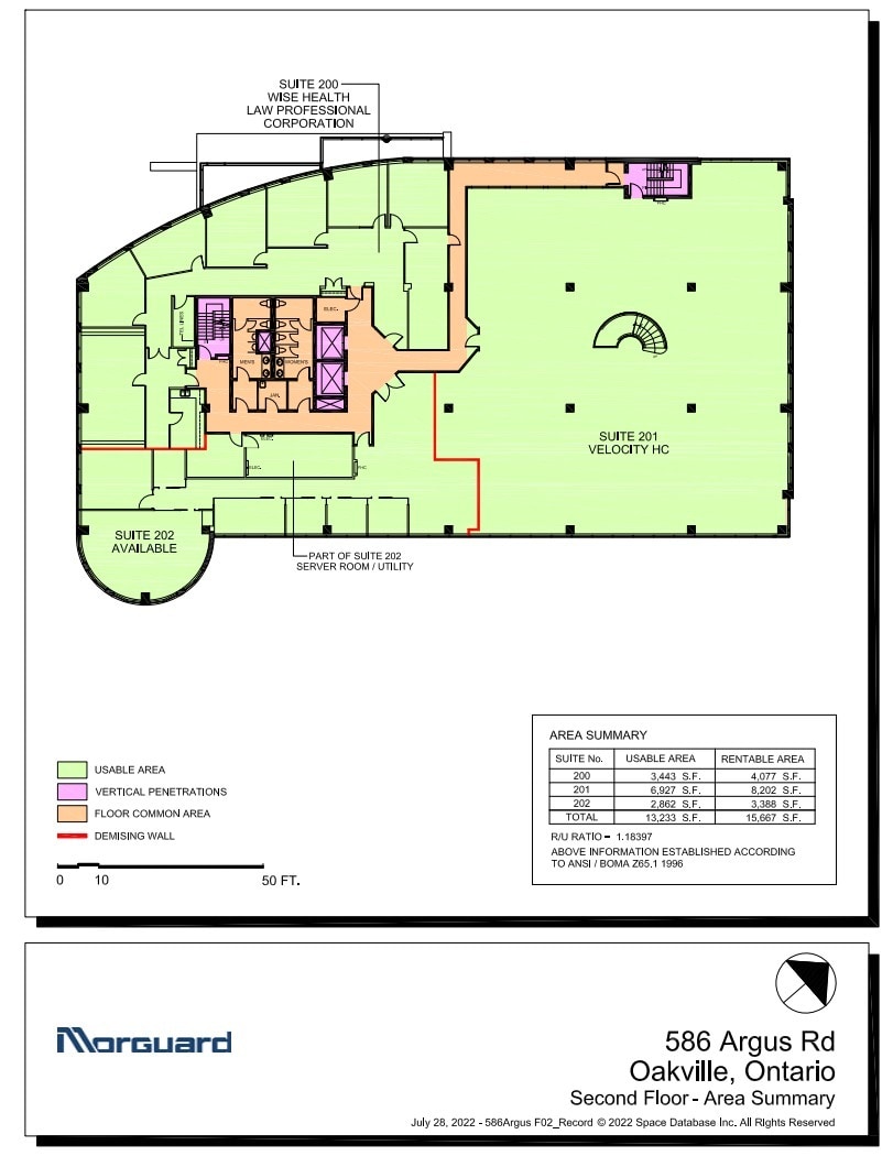 586 Argus Rd, Oakville, ON for lease Floor Plan- Image 1 of 1