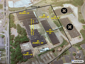 850 Hooker St, Martinsville, VA - aerial  map view