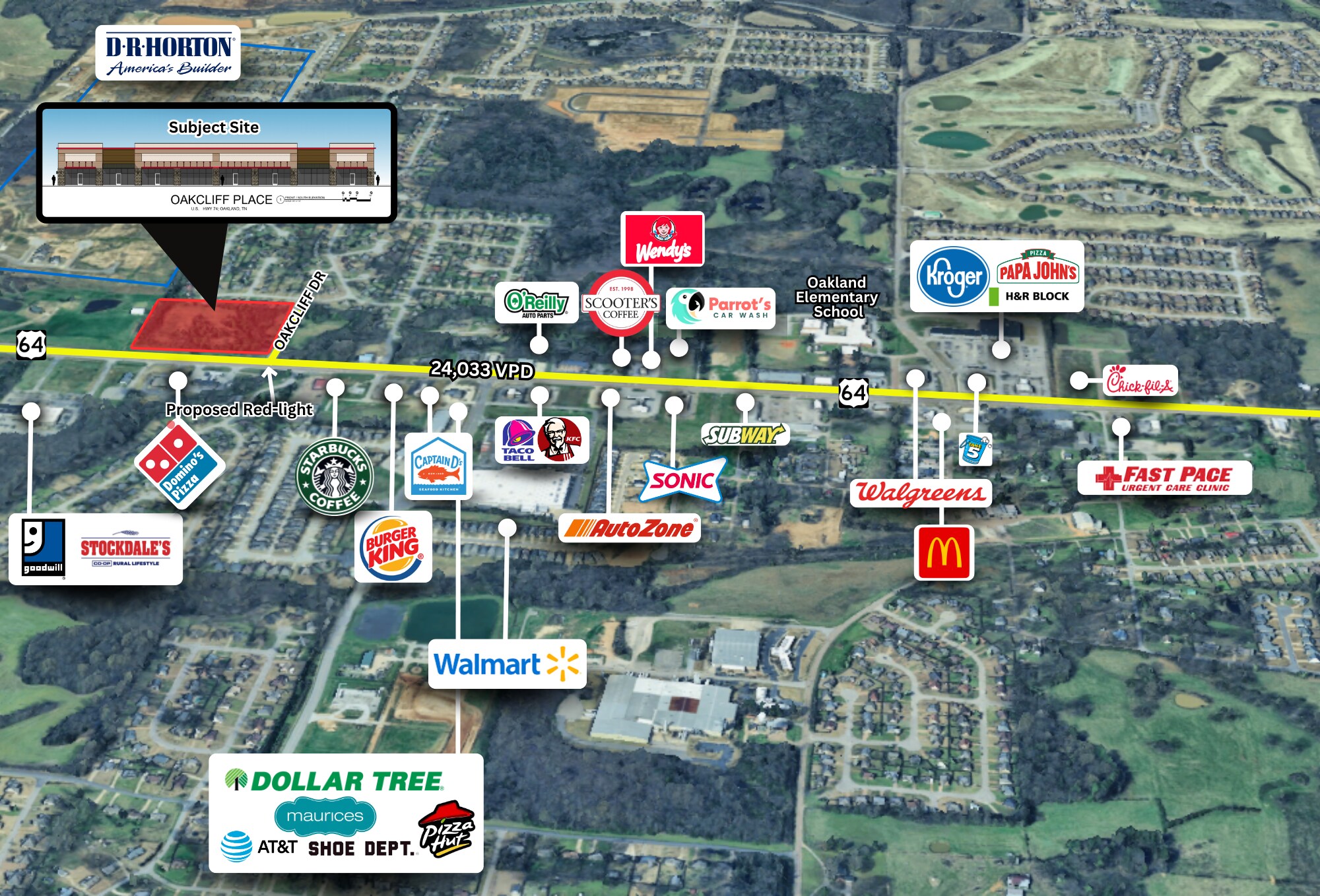 Highway 64, Oakland, TN for lease Building Photo- Image 1 of 7