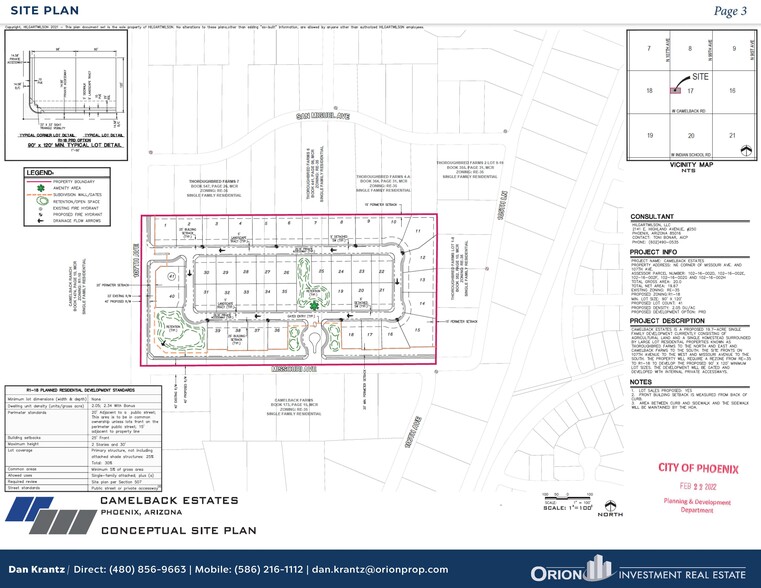 Missouri Ave, Phoenix, AZ for sale - Site Plan - Image 2 of 4