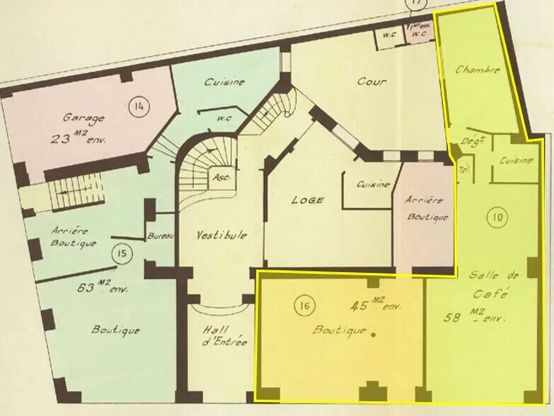 Retail in Charenton-le-Pont for lease - Floor Plan - Image 2 of 3