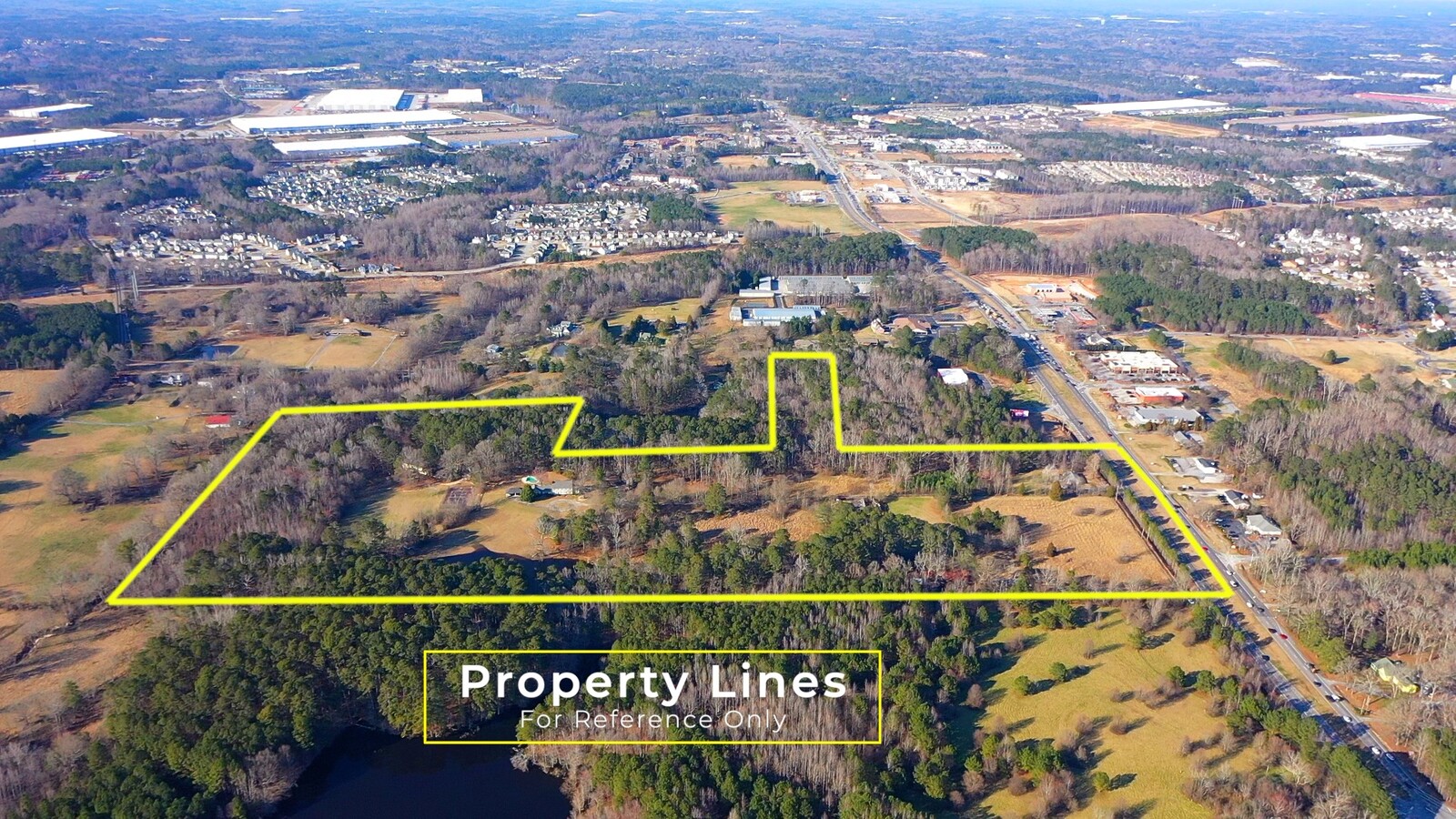 Aerial View Of Property Lines 8515 Senoia Rd, Fairburn, Ga 30213 - Land For Sale | Loopnet