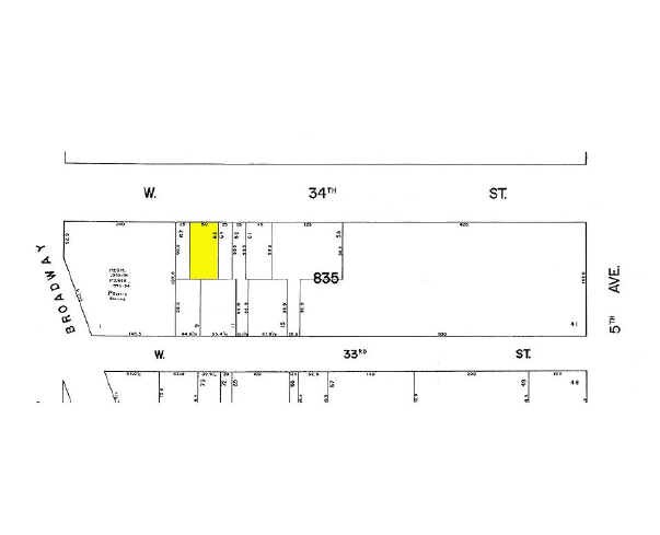 40 W 34th St, New York, NY for lease - Plat Map - Image 2 of 2