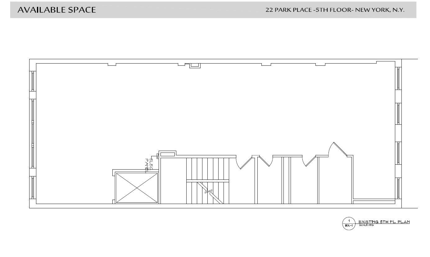 22 Park Pl, New York, NY for lease Floor Plan- Image 1 of 2