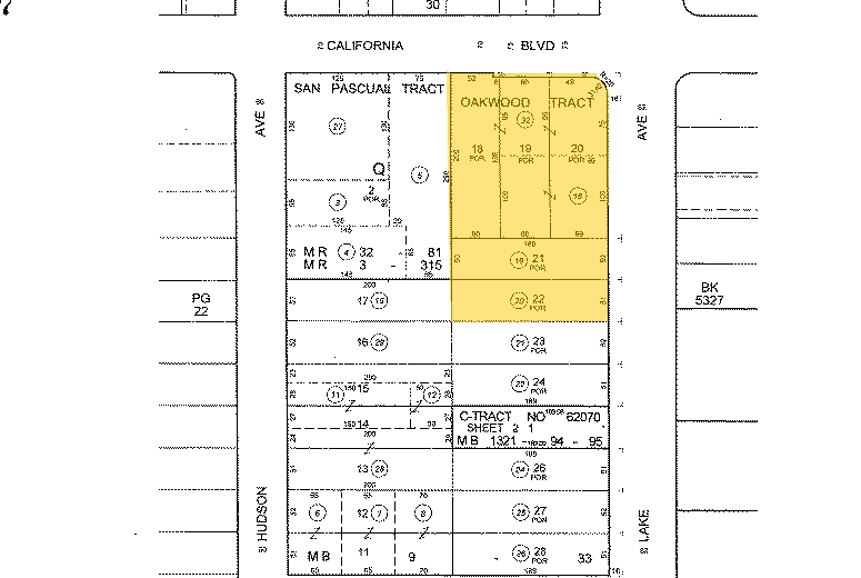 603 S Lake Ave, Pasadena, CA for lease - Plat Map - Image 2 of 12