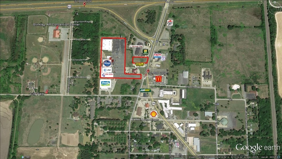 1401-1421 Pinecrest St, Brinkley, AR for sale - Building Photo - Image 1 of 1