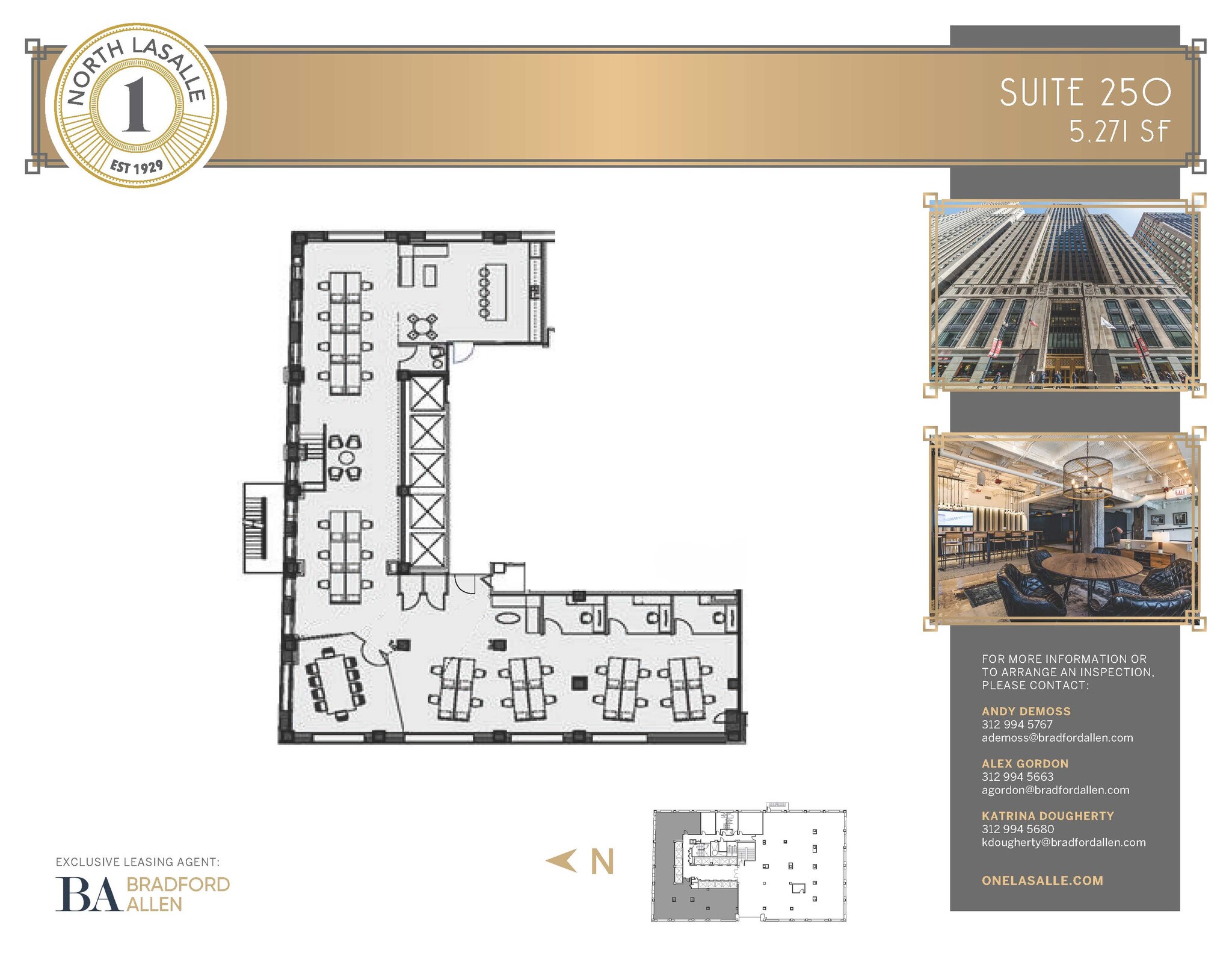 1 N La Salle St, Chicago, IL for lease Floor Plan- Image 1 of 3