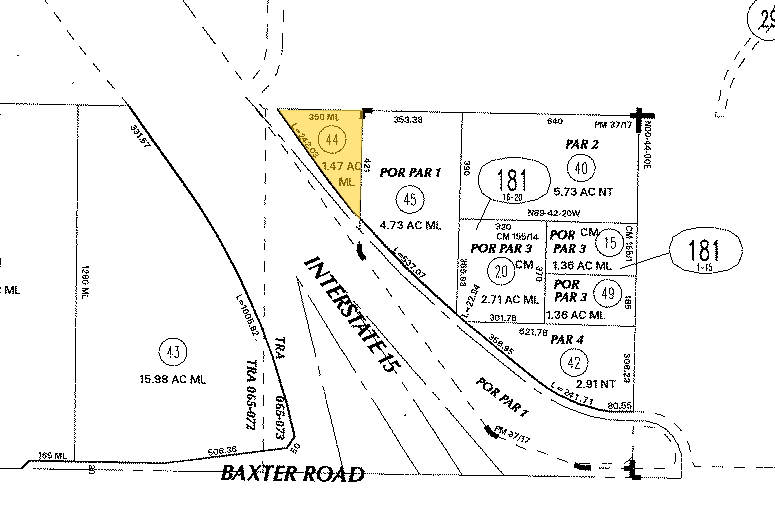 Monte Vista Dr, Wildomar, CA for sale - Plat Map - Image 2 of 2