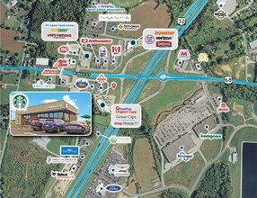 117 N Point Dr, Mount Orab, OH - AERIAL  map view