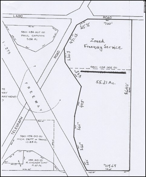 1808 E Labo Rd, Carleton, MI for sale - Plat Map - Image 2 of 11