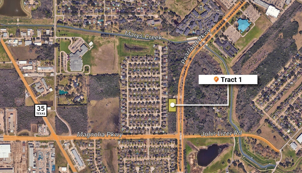 Pearland Parkway Pky, Pearland, TX for sale - Aerial - Image 1 of 2