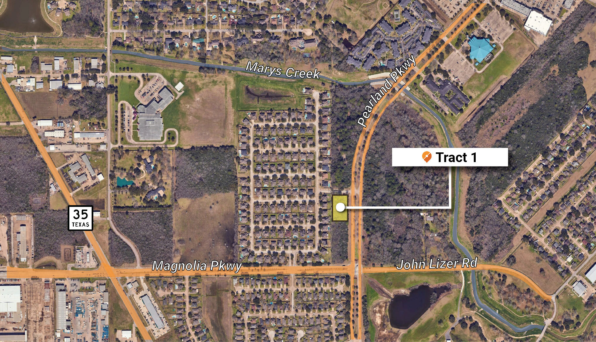 Pearland Parkway Pky, Pearland, TX for sale Aerial- Image 1 of 3