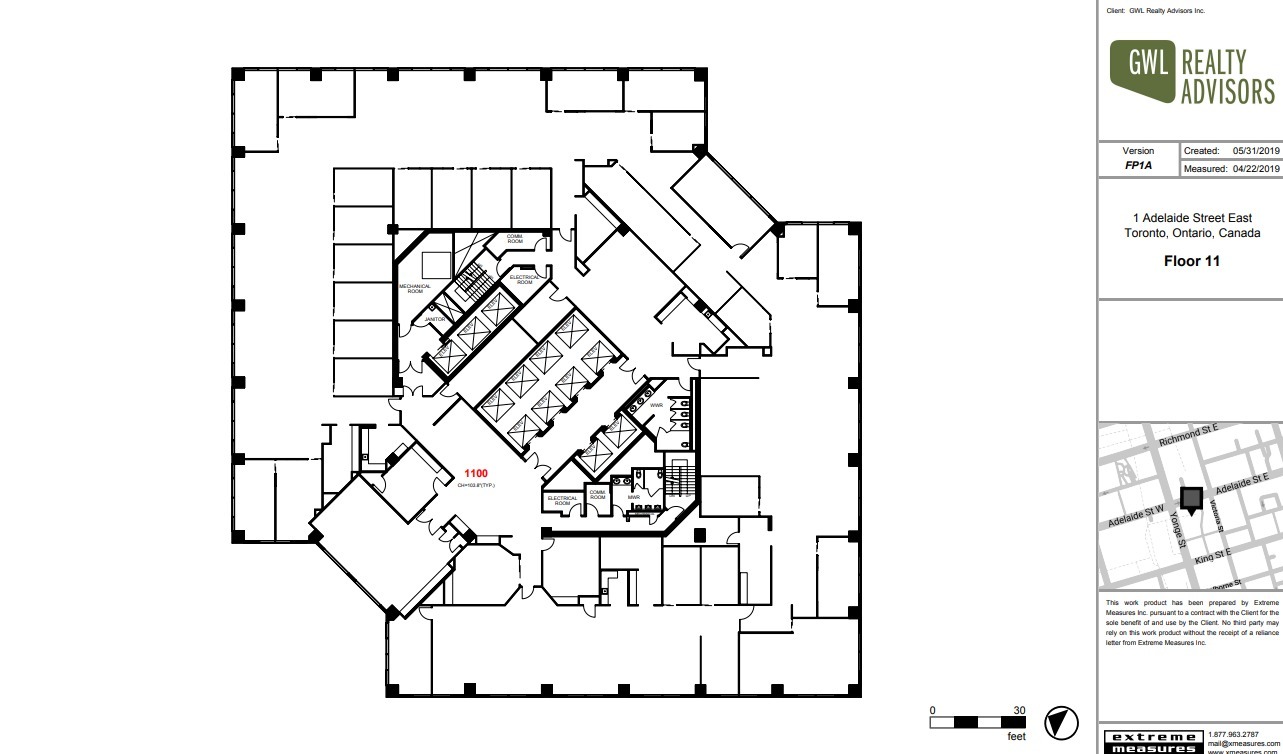 1 Adelaide St E, Toronto, ON for lease Floor Plan- Image 1 of 1