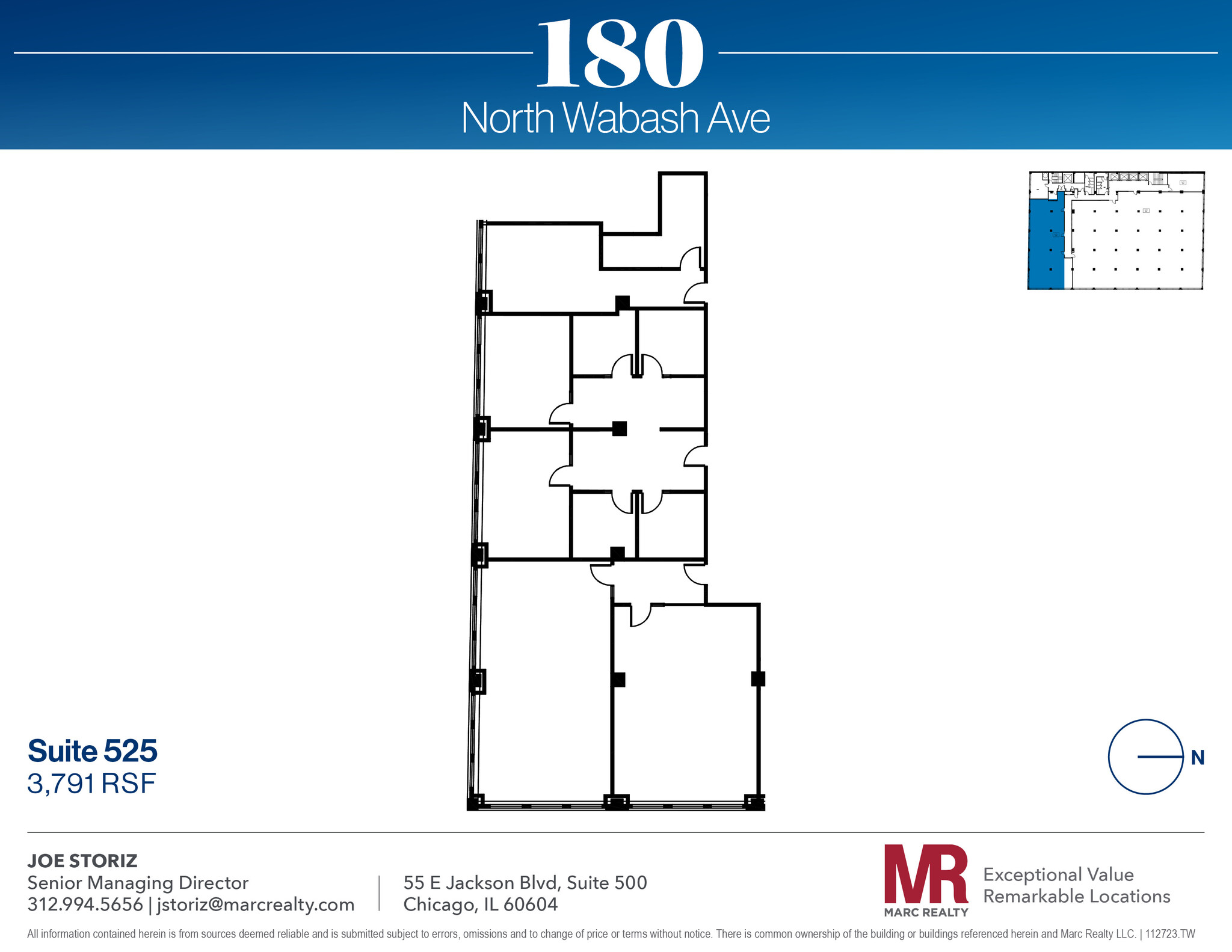 180 N Wabash Ave, Chicago, IL for lease Floor Plan- Image 1 of 1