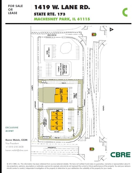 1419 W Lane Rd, Machesney Park, IL for lease - Site Plan - Image 2 of 5