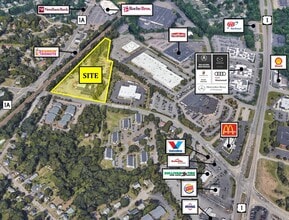 22 Everett St, Westwood, MA - AERIAL map view