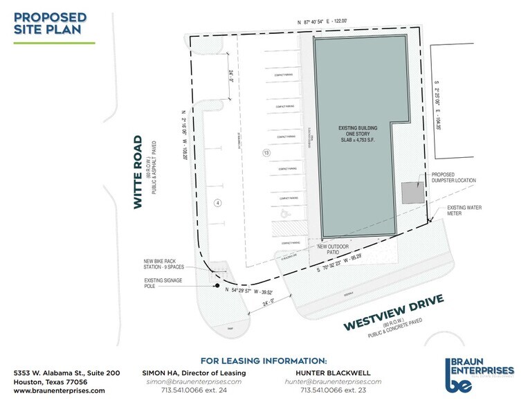 1242 Witte Rd, Houston, TX for lease - Site Plan - Image 3 of 3